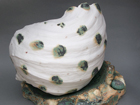 Grogged Porcelain Shell with Stoneware base
